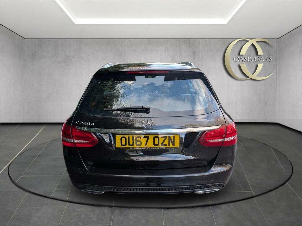 Mercedes-Benz C Class Estate 2.1 C220d Amg Line G-tronic Euro 6 Ss 5 OU67OZN Black #6