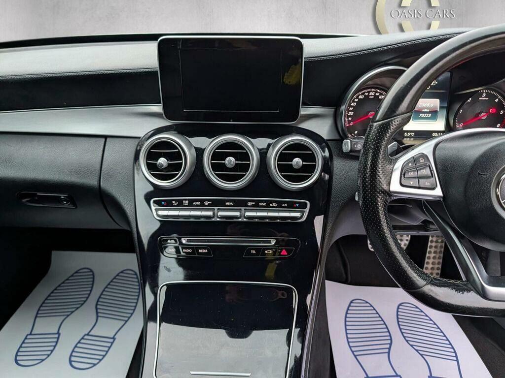 Mercedes-Benz C Class Saloon 1.6 C200 Bluetec Amg Line G-tronic Euro 6 White #6