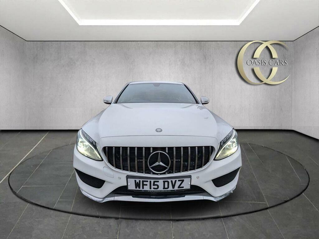 Mercedes-Benz C Class Saloon 1.6 C200 Bluetec Amg Line G-tronic Euro 6 White #5