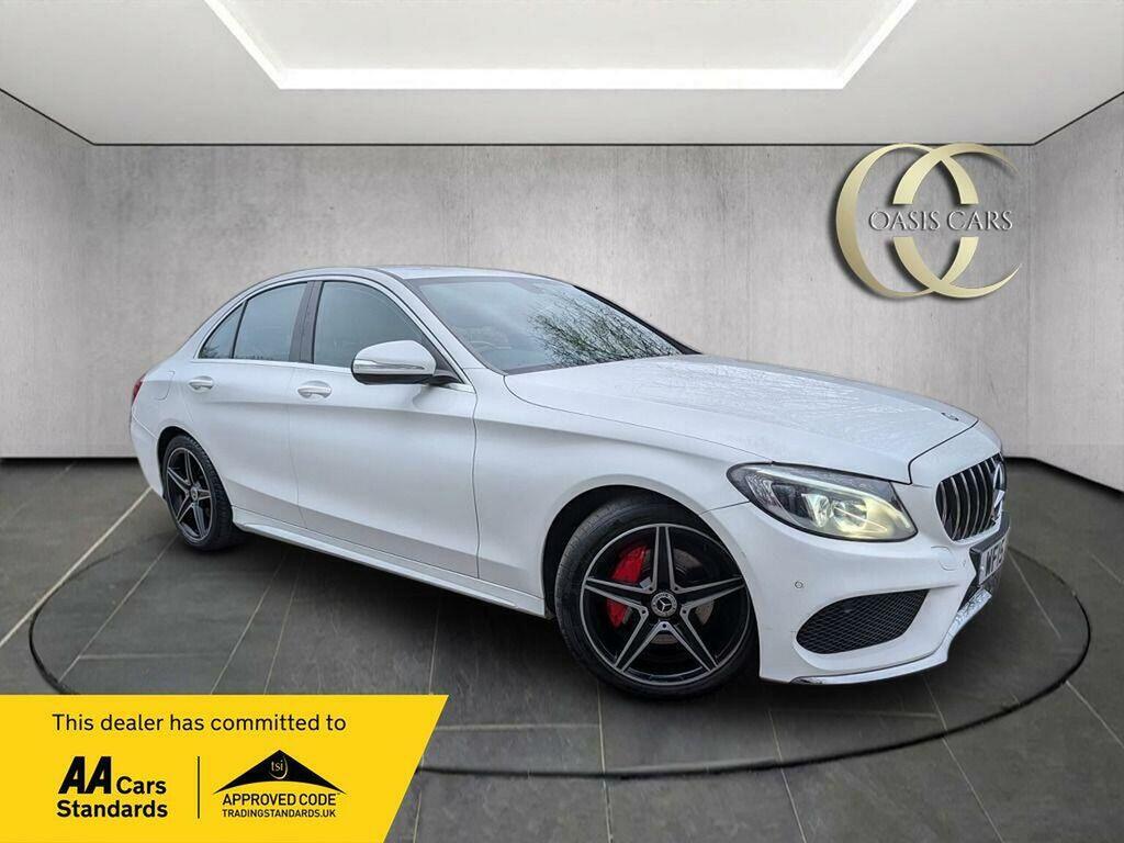 Mercedes-Benz C Class Saloon 1.6 C200 Bluetec Amg Line G-tronic Euro 6 White