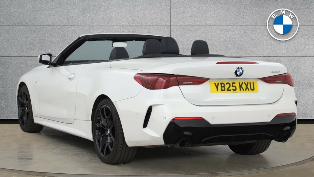 BMW 4 Series Convertible YB25KXU White #2