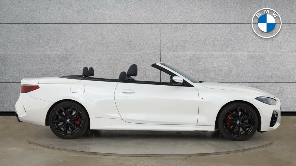 BMW 4 Series Convertible YB25KXU White #3