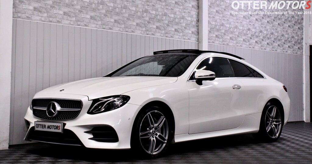 Mercedes-Benz E Class Coupe 2.0 E220d Amg Line - Ulez Compliant PL67JXK White #3