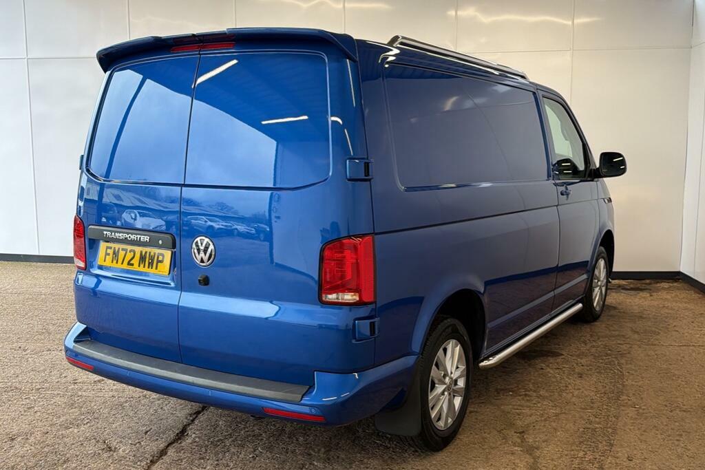 Volkswagen Transporter 2.0 Tdi T30 Highline Panel Van Dsg Fwd FM72MWP Blue #4