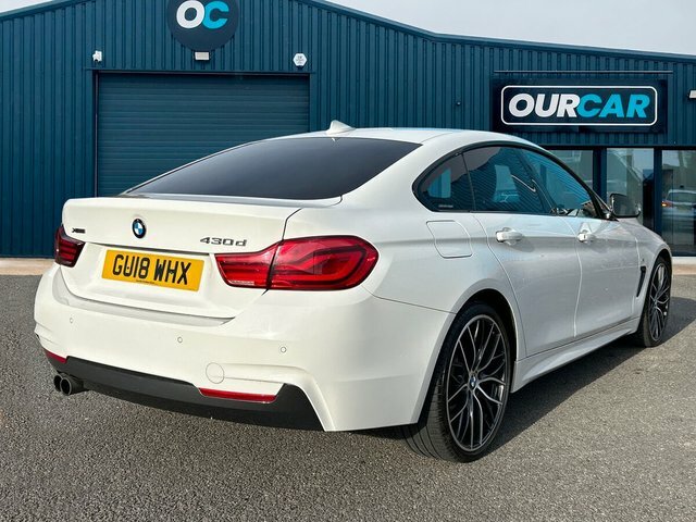 BMW 4 Series Gran Coupe 2018 3.0 430D M Sport Hatchback Xd GU18WHX White #3
