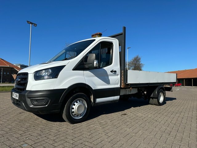 Ford Transit Custom 2.0 350 Ecoblue Leader Dropside WN73DKK White #3