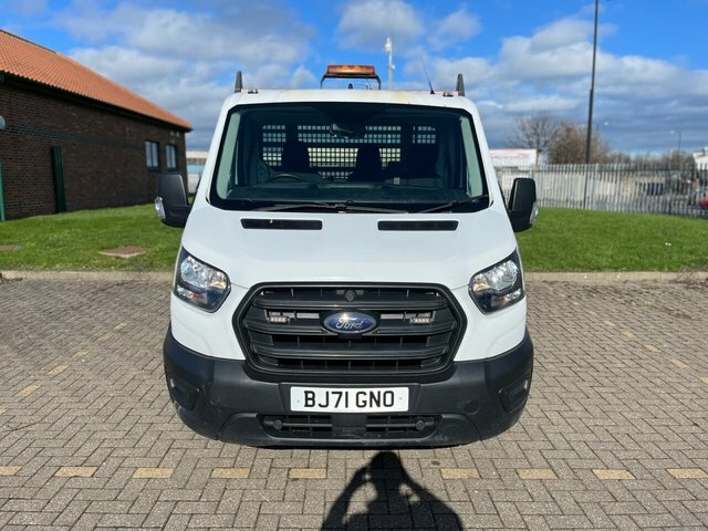 Ford Transit Custom 2.0 350 Ecoblue Hd Leader Dropside Manu BJ71GNO White #2