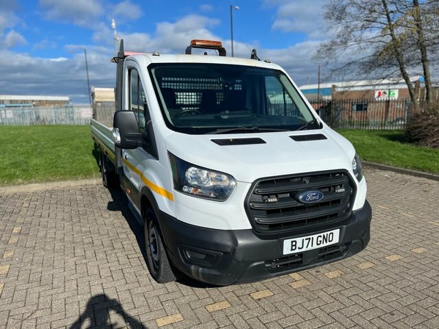 Ford Transit Custom 2.0 350 Ecoblue Hd Leader Dropside Manu White