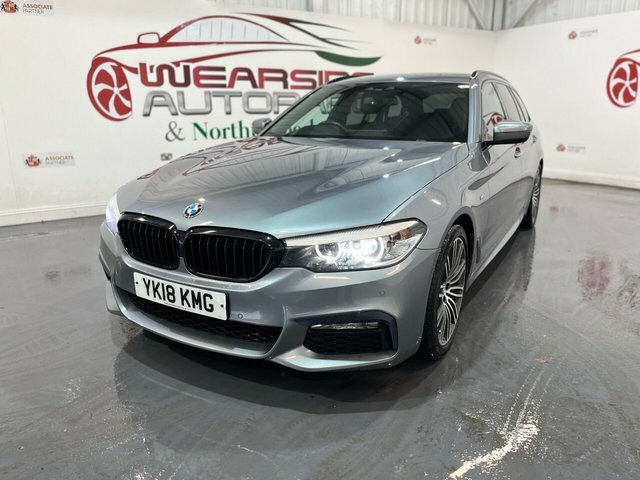 BMW 5 Series 2.0 520D M Sport Touring Euro 6 S YK18KMG Blue #3