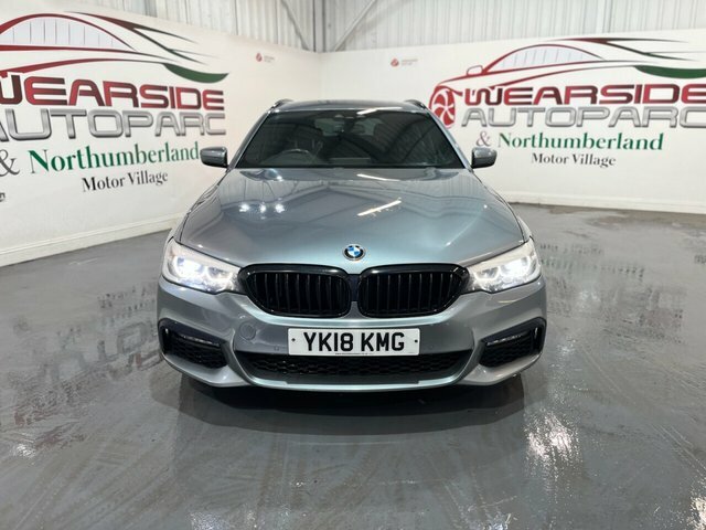 BMW 5 Series 2.0 520D M Sport Touring Euro 6 S YK18KMG Blue #2