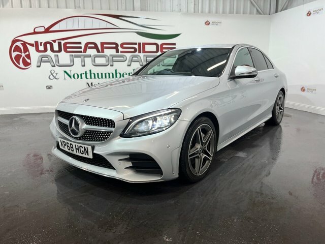 Mercedes-Benz C Class 2.0 C220d Amg Line Premium Saloon G-t KP68HGN Silver #3