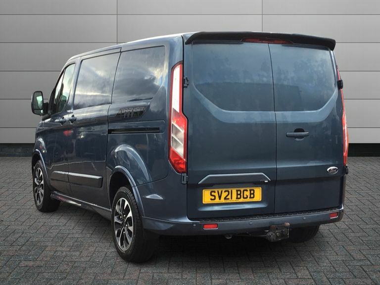 Ford Transit Custom 2.0 Ecoblue 185Ps Low Roof Sport Van SV21BGB Blue #2