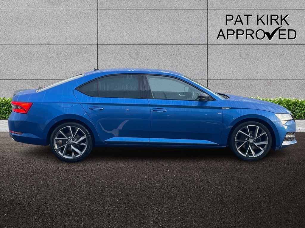 Skoda Superb 2.0 Tdi Cr Sport Line Plus Dsg KR73XUO Blue #3