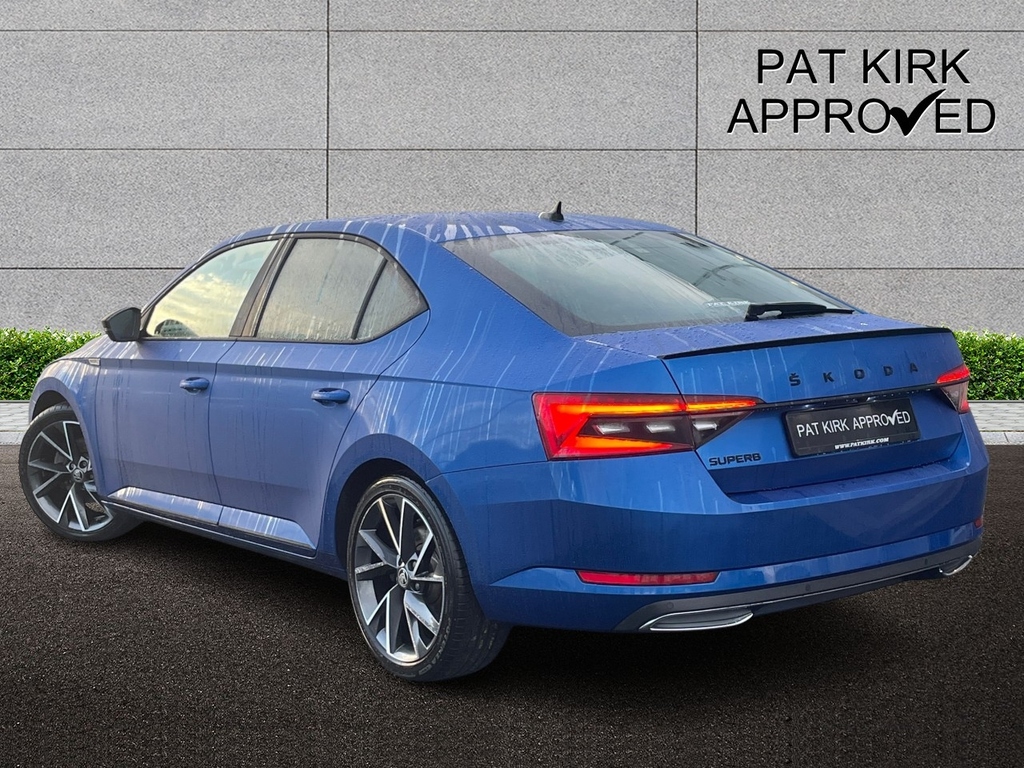 Skoda Superb 2.0 Tdi Cr Sport Line Plus Dsg KR73XUO Blue #2
