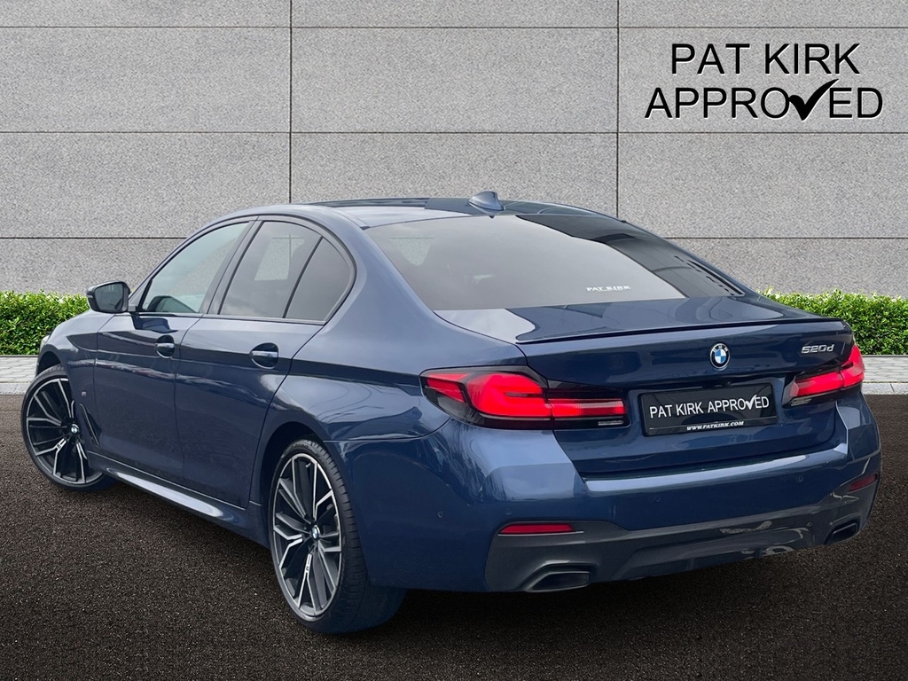 BMW 5 Series 520D Mht M Sport Step Pro Pack YG22VBN Blue #2