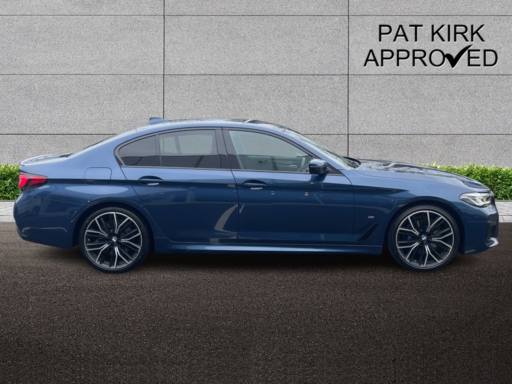 BMW 5 Series 520D Mht M Sport Step Pro Pack YG22VBN Blue #3