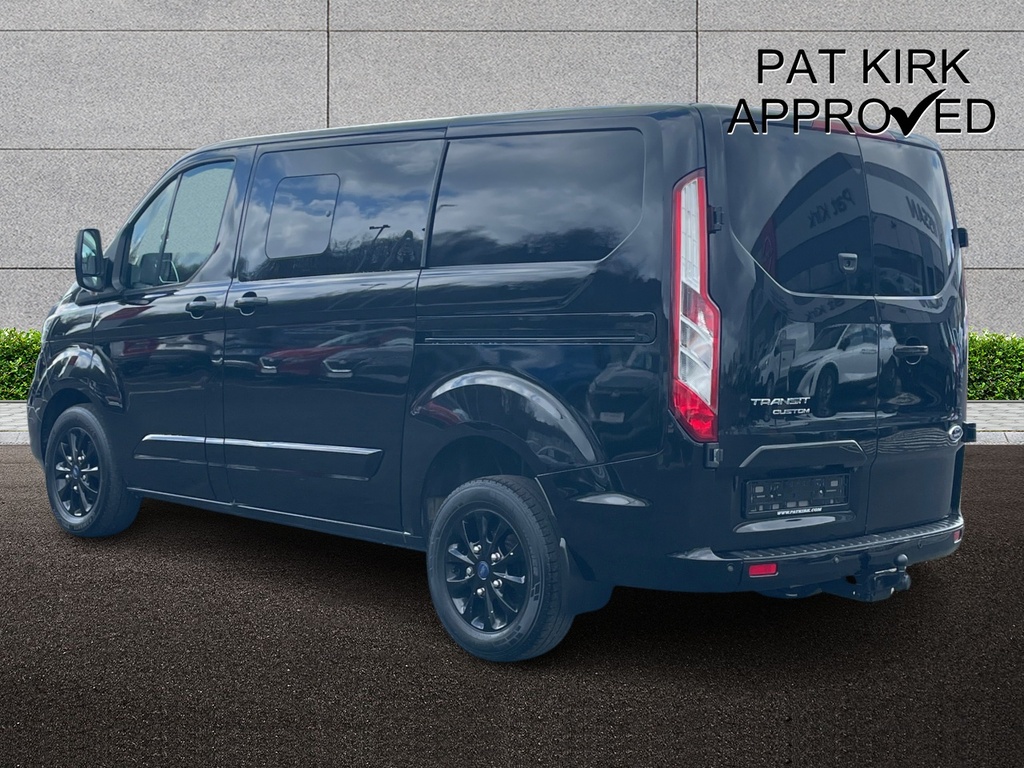 Ford Transit Custom 2.0 Ecoblue 130Ps Low Roof Dcab Limited Van AVZ6652 Black #2