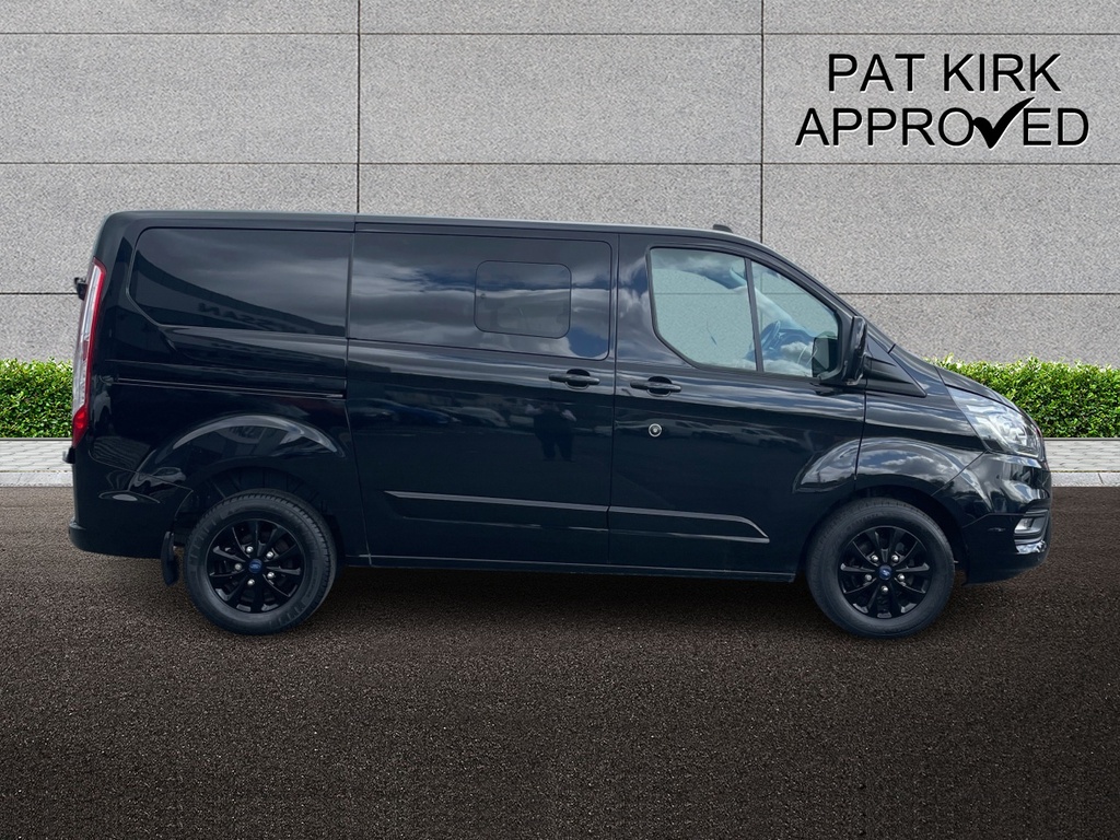 Ford Transit Custom 2.0 Ecoblue 130Ps Low Roof Dcab Limited Van AVZ6652 Black #3