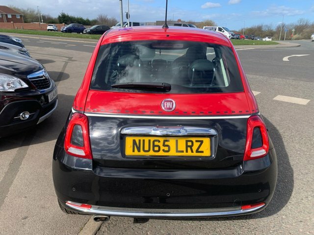 Fiat 500 2015 1.2 Lounge Hatchback Euro 6 NU65LRZ Black #5
