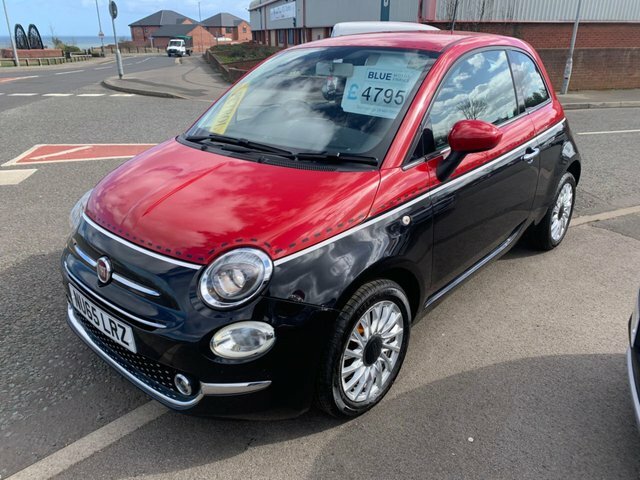 Fiat 500 2015 1.2 Lounge Hatchback Euro 6 NU65LRZ Black #3