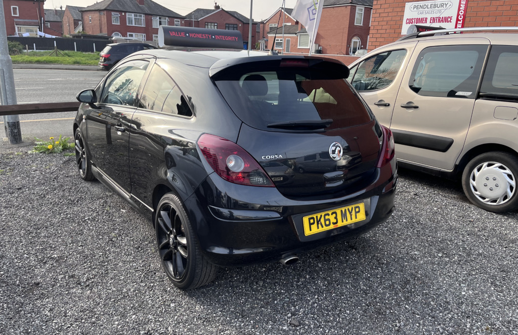 Vauxhall Corsa Hatchback PK63MYP Black #3