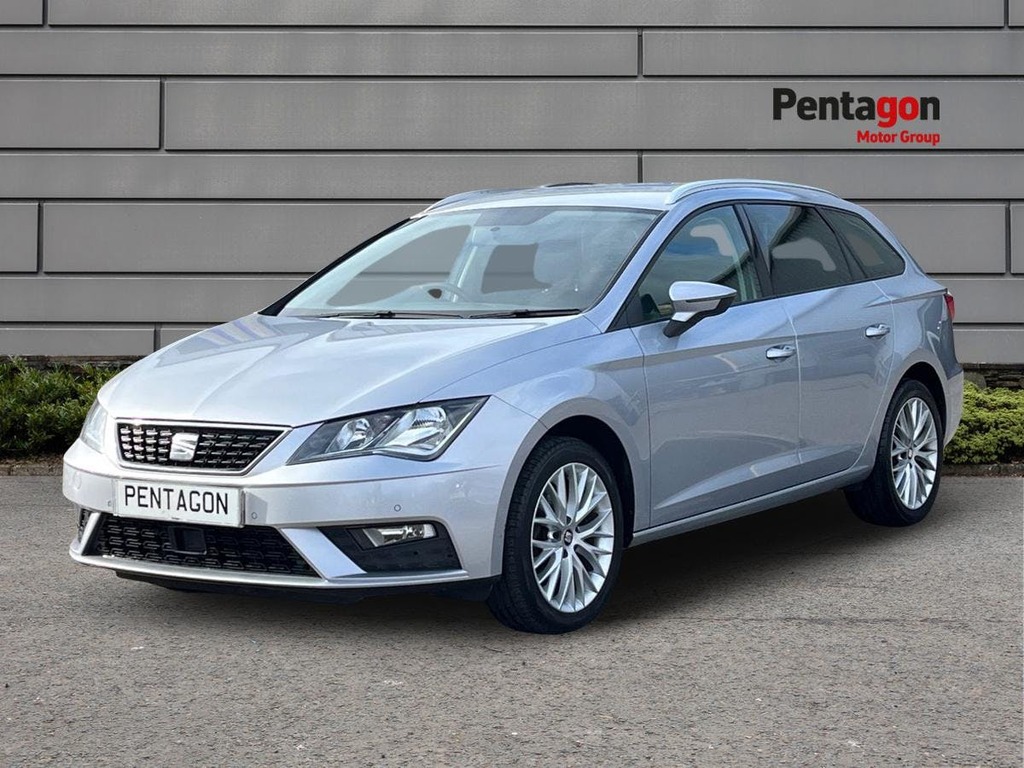 Seat Leon 1.6 Tdi Se Dynamic Estate Euro 6 Silver #3