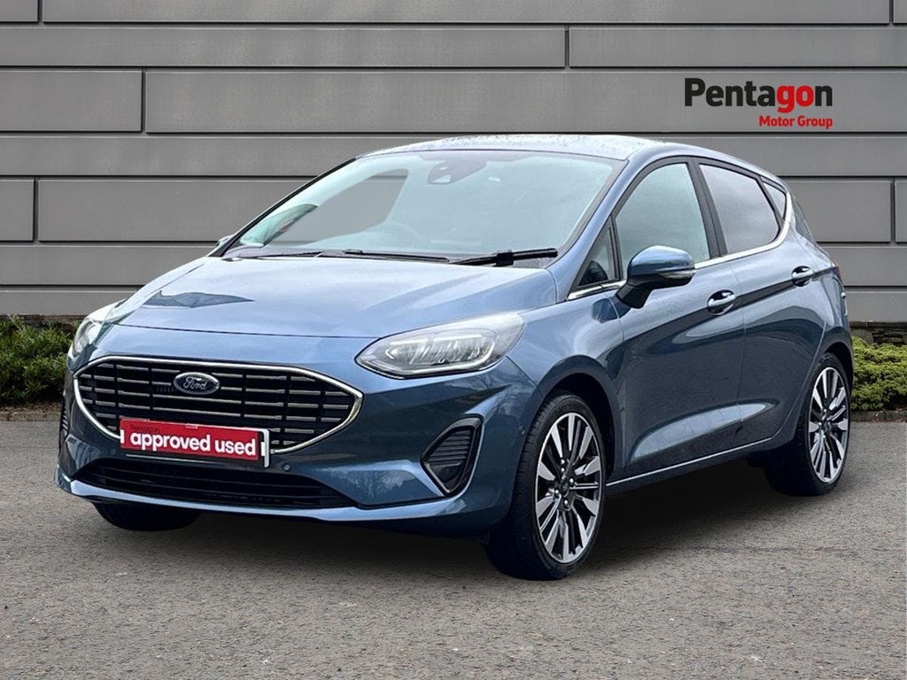 Ford Fiesta 1.0T Ecoboost Titanium X Hatchback Manu FV72BHZ Blue #3