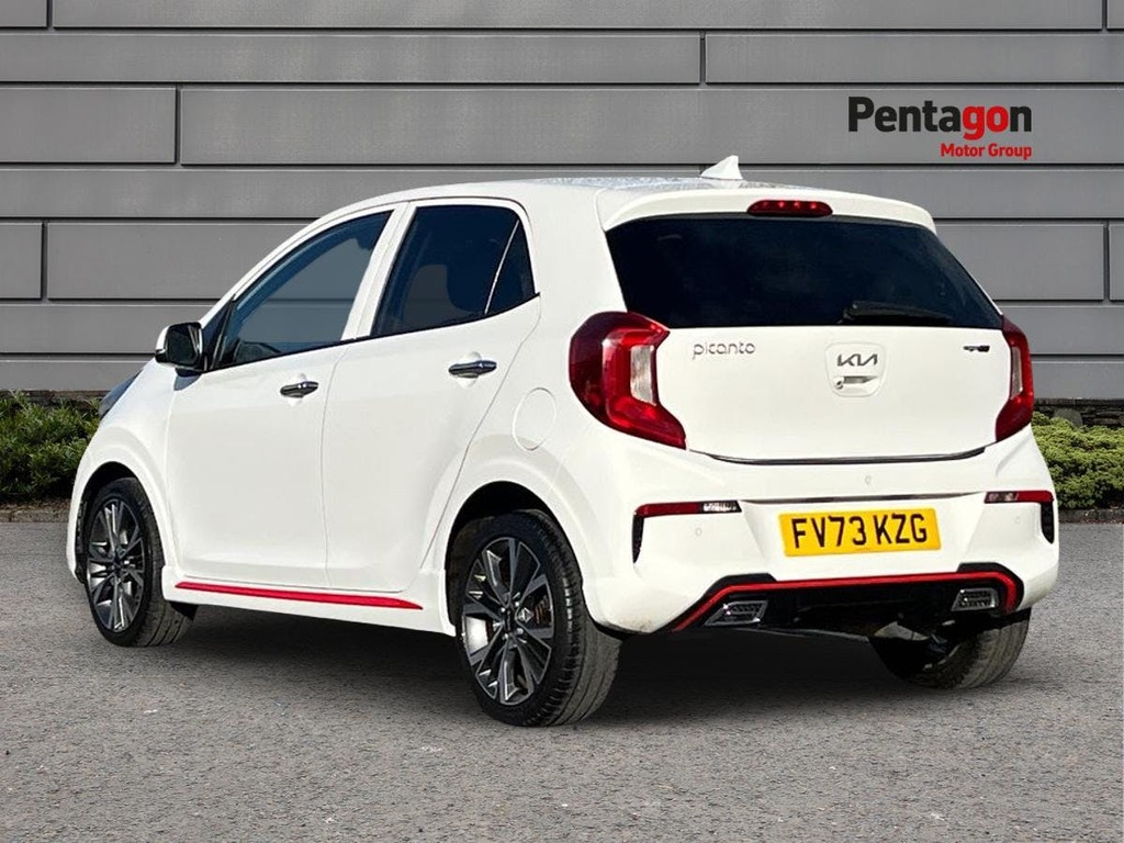 Kia Picanto 1.0 T Gdi Gt Line S Hatchback Eu FV73KZG White #2