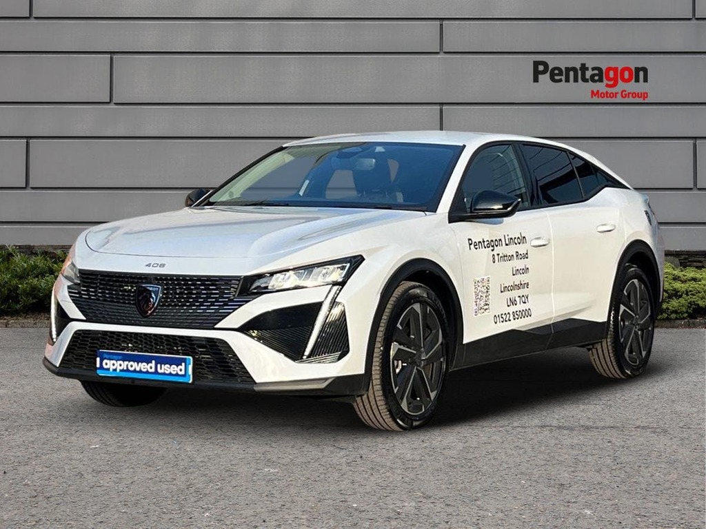 Peugeot 408 1.2 Hybrid Allure Fastback Hybrid E Dsc FV25GPE White #3
