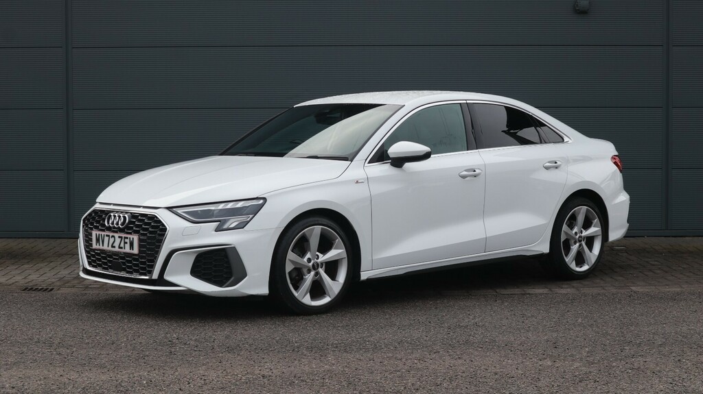 Audi A3 30 Tfsi S Line S Tronic MV72ZFW White #2