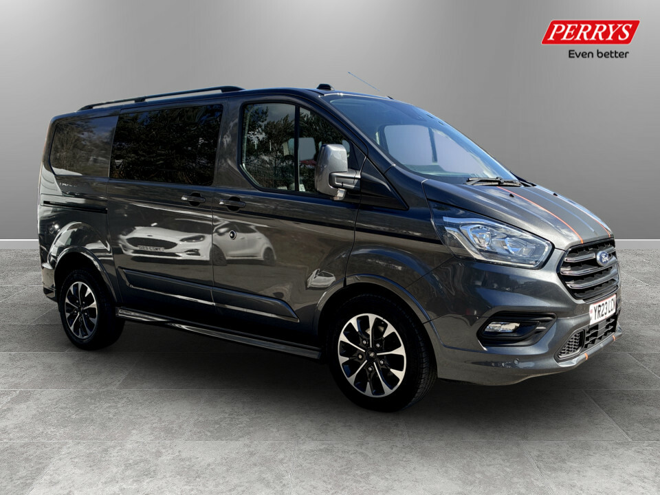 Ford Transit Custom 2.0 Ecoblue 170Ps Low Roof Dcab Sport Van YR23LCN Grey