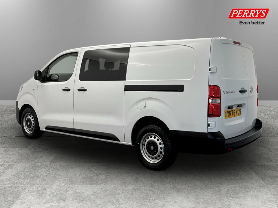 Vauxhall Vivaro 2.0 Turbo D 145 Prime H1 Double Cab YR75VUS White #5
