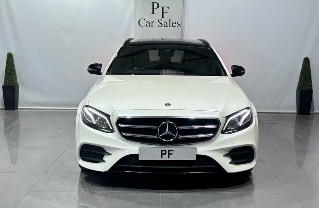 Mercedes-Benz E Class 2.0 E220d Amg Line Premium Plus Estate Diese WJ67AXB White #2