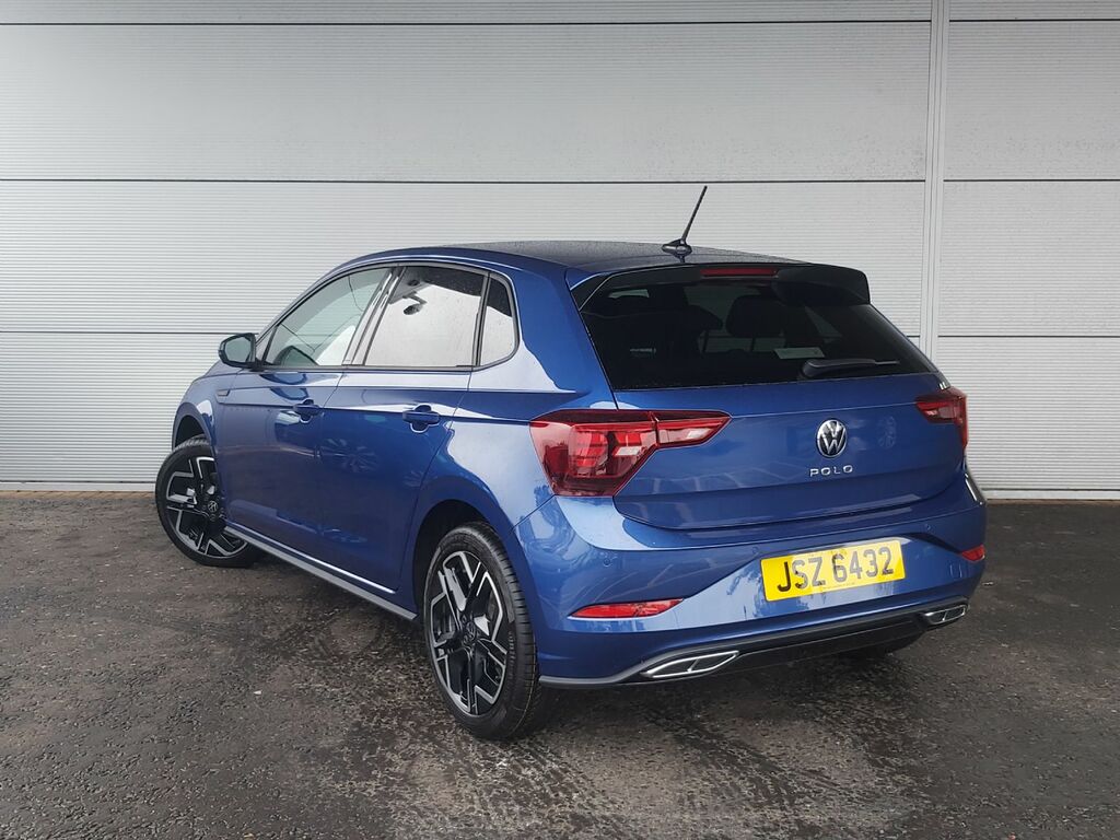 Volkswagen Polo 1.0 Tsi R Line 115 Bhp Dsg JSZ6432 Blue #5