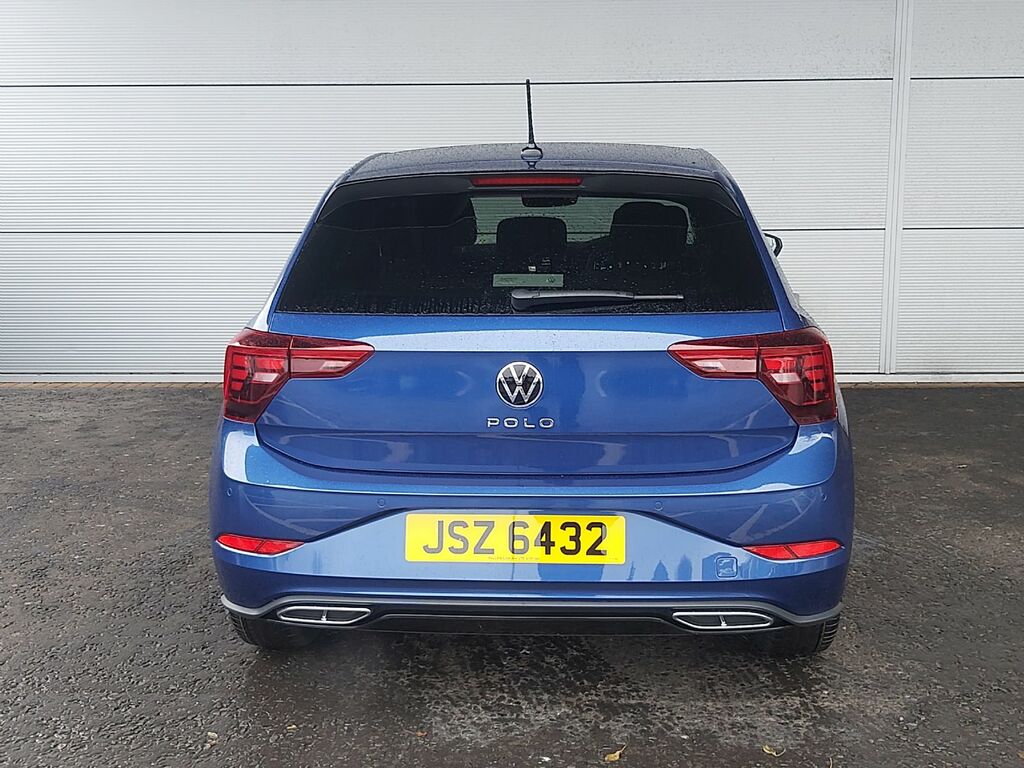 Volkswagen Polo 1.0 Tsi R Line 115 Bhp Dsg JSZ6432 Blue #4