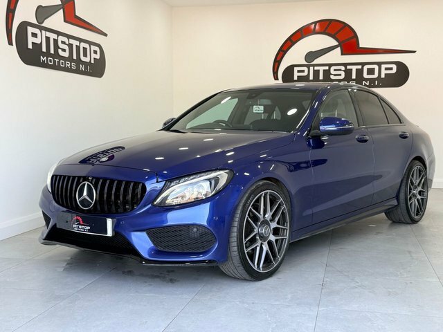 Mercedes-Benz C Class C220d Amg Line Saloon FY17FZC Blue #2