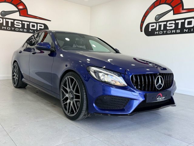 Mercedes-Benz C Class C220d Amg Line Saloon FY17FZC Blue #3