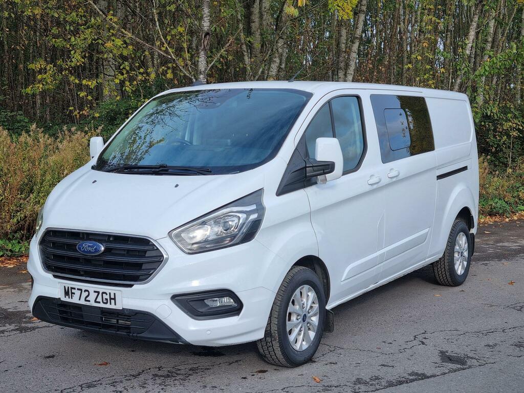 Ford Transit Custom 2.0 300 Ecoblue Limited Crew Van L2 H1 Euro 6 Ss MF72ZGH White #3
