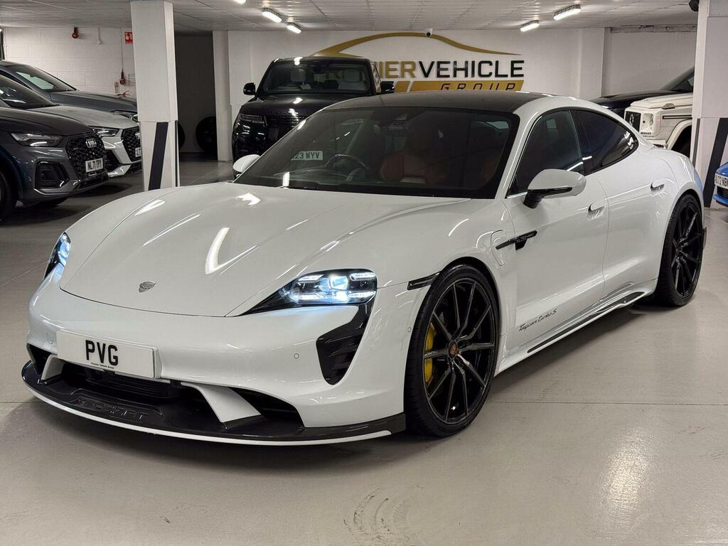 Porsche Taycan Saloon Performance Plus 93.4Kwh Turbo S 4Wd 4 MV10MKV White #4
