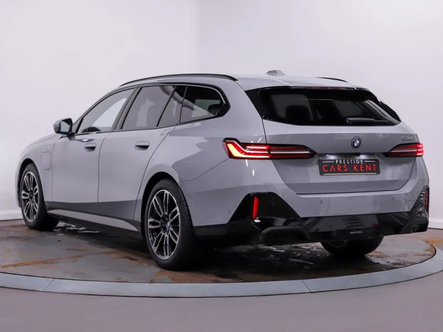 BMW 5 Series 530E M Sport Touring YK74SBD Grey #3