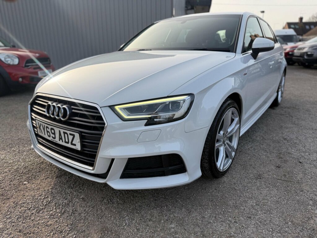 Audi A3 1.6 Tdi 30 S Line Sportback Euro 6 Ss KY69ADZ White #3