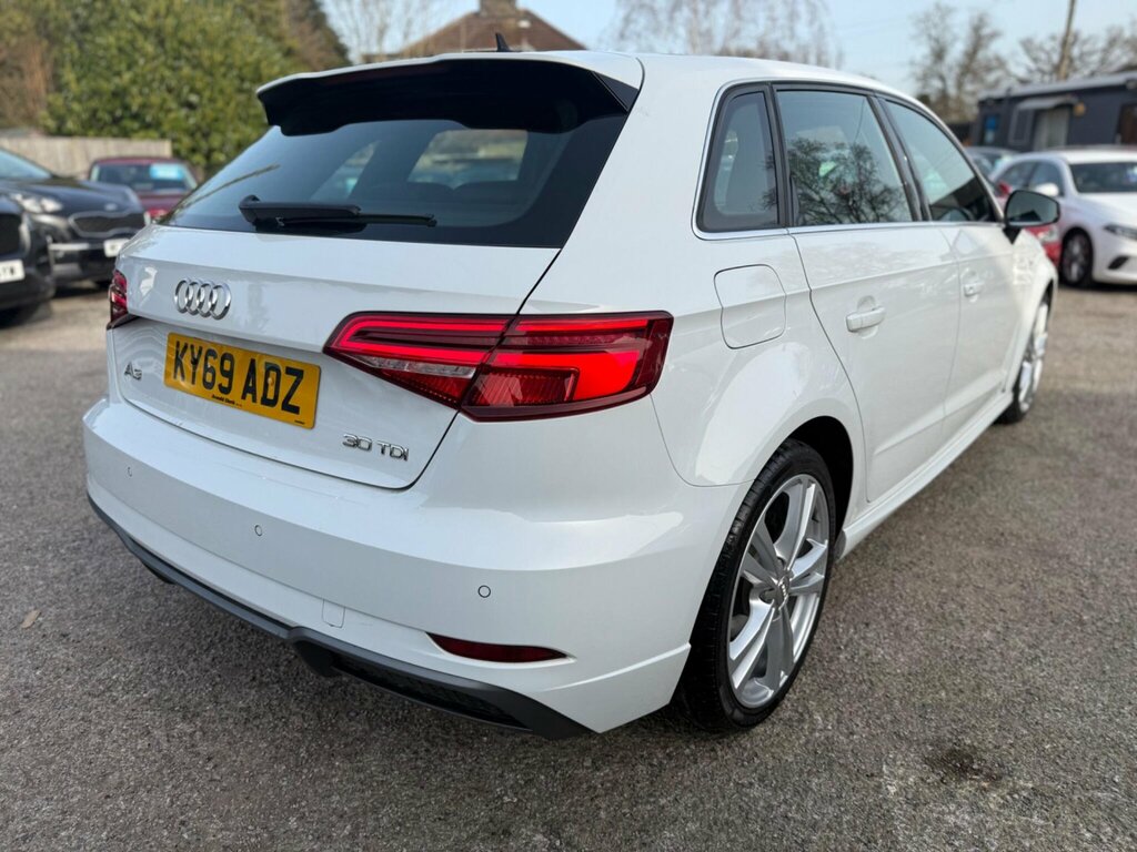 Audi A3 1.6 Tdi 30 S Line Sportback Euro 6 Ss KY69ADZ White #6