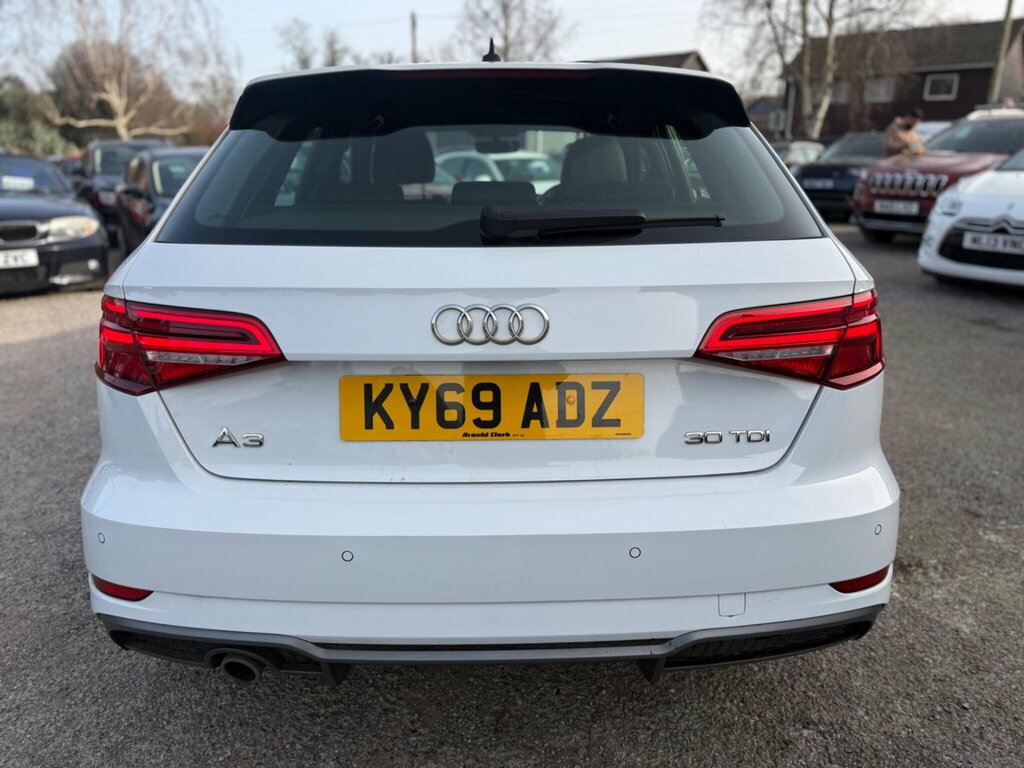 Audi A3 1.6 Tdi 30 S Line Sportback Euro 6 Ss KY69ADZ White #5