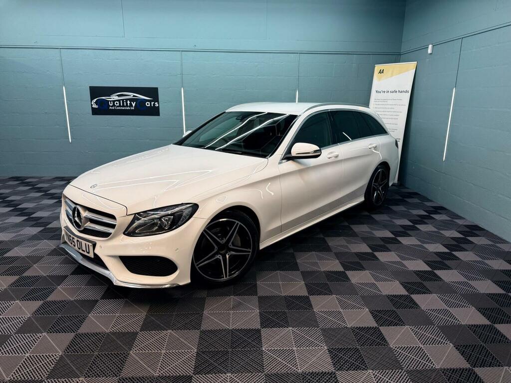 Mercedes-Benz C Class 2.1 C220d Amg Line 7G-tronic Euro 6 Ss YN65OLU White #3