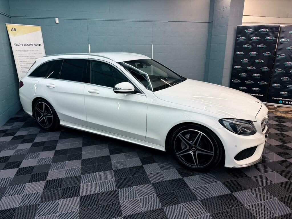 Mercedes-Benz C Class 2.1 C220d Amg Line 7G-tronic Euro 6 Ss YN65OLU White #4