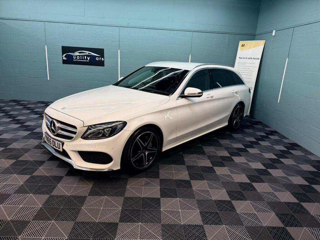 Mercedes-Benz C Class 2.1 C220d Amg Line 7G-tronic Euro 6 Ss YN65OLU White #5