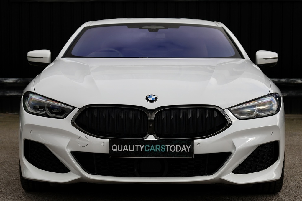 BMW 8 Series 840D Xdrive White #4