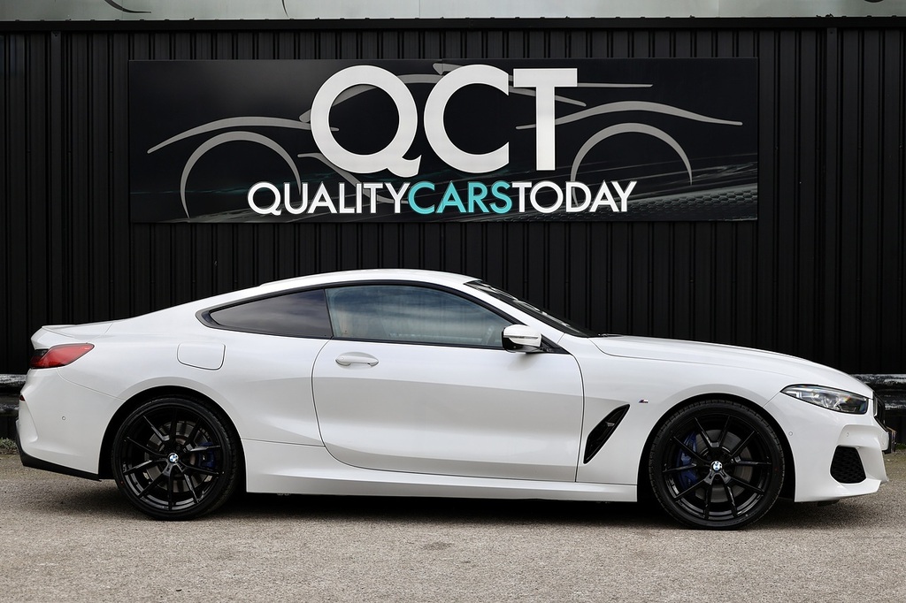 BMW 8 Series 840D Xdrive White #6