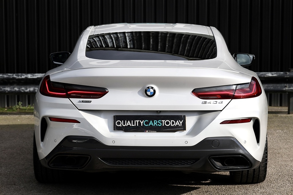 BMW 8 Series 840D Xdrive White #5