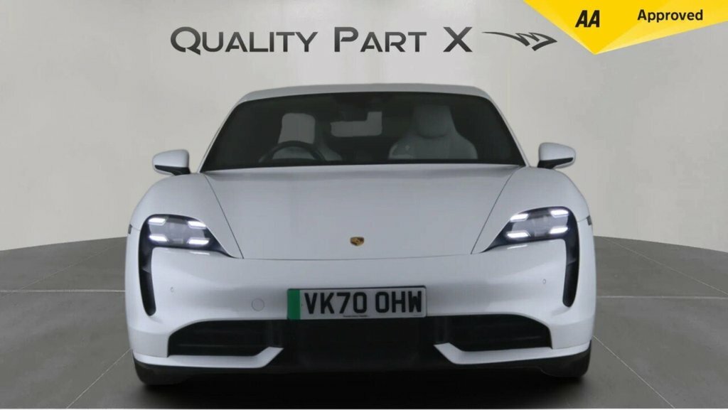 Porsche Taycan Turbo White #2